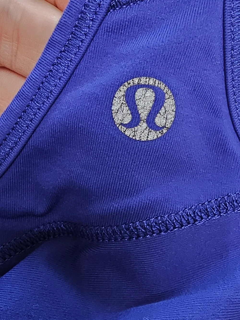 Lululemon Blue High Support Adjustable Sports Bra Women's 34C